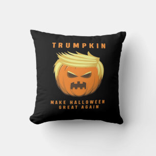 Cojín Decorativo Trumpkin hace que Halloween sea grande otra vez