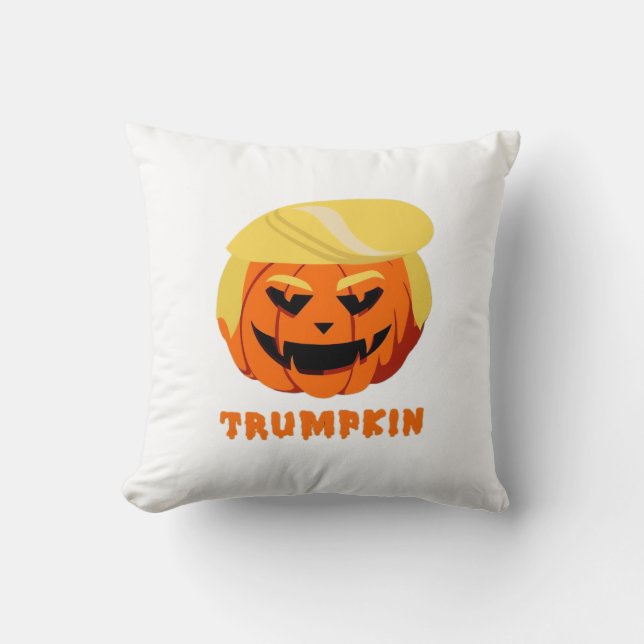 Cojín Decorativo Trumpkin Halloween (Anverso)