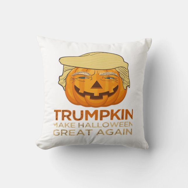 Cojín Decorativo Trumpkin Halloween Funny Classic (Anverso)