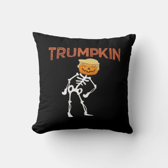 Cojín Decorativo Trumpkin Halloween Funny Classic (Anverso)