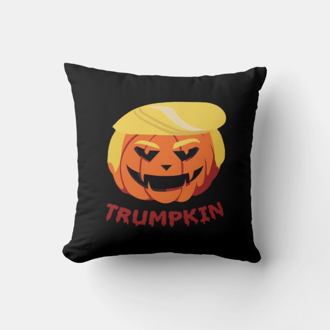 Cojín Decorativo Trumpkin Scary Halloween Gift Classic (Anverso)