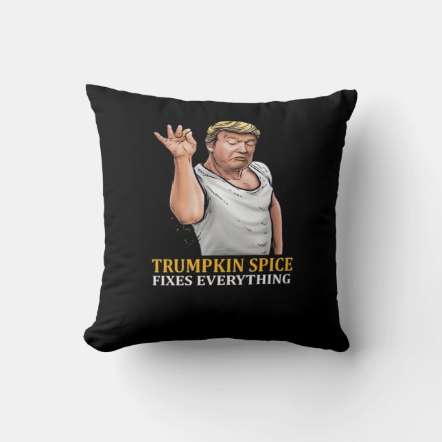 Cojín Decorativo Trumpkin Spice arregla todo (Anverso)