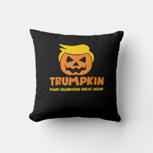 Cojín Decorativo Trumpkin vuelve a hacer grande a Halloween