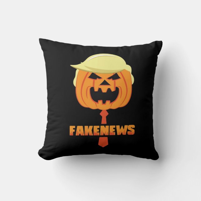 Cojín Decorativo Trumpkin vuelve a hacer grande a Halloween (Anverso)