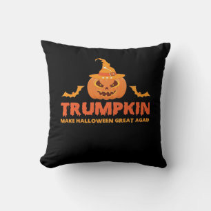 Cojín Decorativo Trumpkin vuelve a hacer grande a Halloween