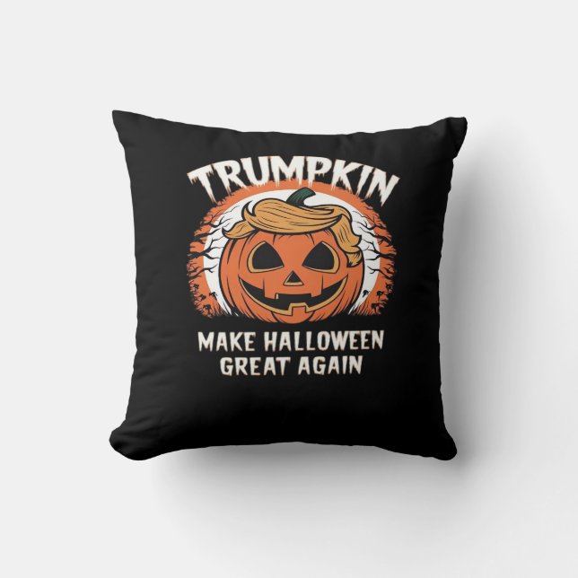 Cojín Decorativo Trumpkin vuelve a hacer que Halloween sea genial (Anverso)