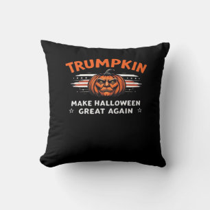 Cojín Decorativo Trumpkin vuelve a hacer que Halloween sea grande