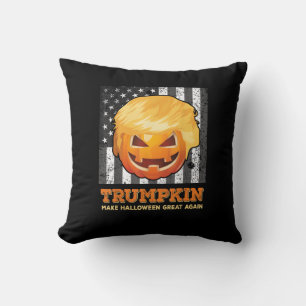 Cojín Decorativo Trumpkin vuelve a hacer que Halloween sea grande