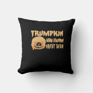Cojín Decorativo Trumpkin vuelve a hacer que Halloween sea grande d