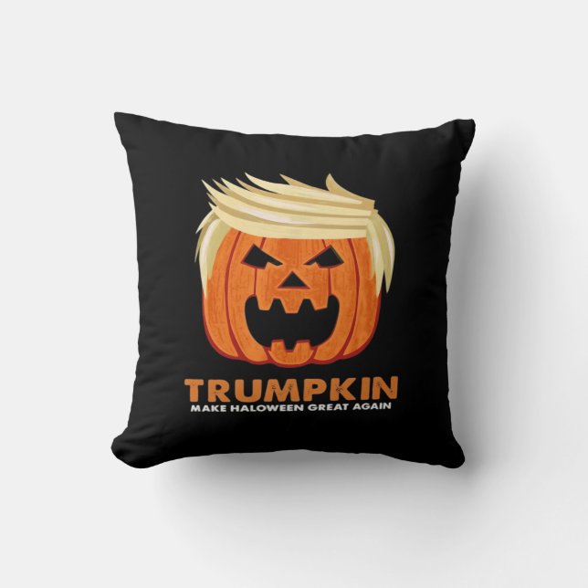 Cojín Decorativo Trumpkin vuelve a hacer que Halloween sea un gran  (Anverso)
