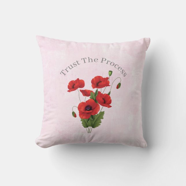 Cojín Decorativo Trust The Process Throw Pillow  (Anverso)