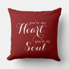 Cojín Decorativo Tu encantador dicho: ERES MI CORAZÓN, ERES MI ALMA