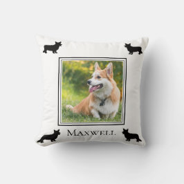 Cojín Decorativo Tu foto Cardigan Welsh Corgi personalizada