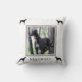 Cojín Decorativo Tu foto de Greyhound personalizada
