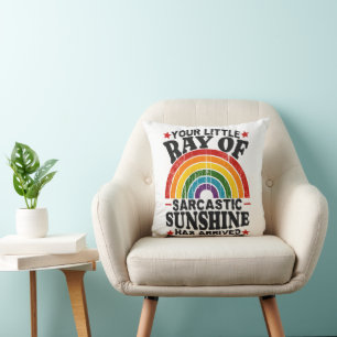 Cojín Decorativo Tu Pequeño Rayo De Sol Sarcástico