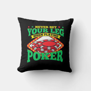 Cojín Decorativo Tu Pierna Al Jugar Al Poker