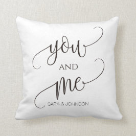 Cojín Decorativo tú y yo, regalo boda personalizado