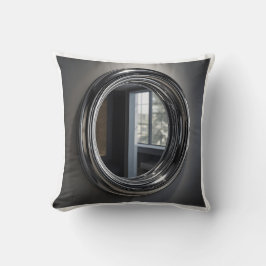 Cojín Decorativo Tubular Chrome Mirror Reflection Art