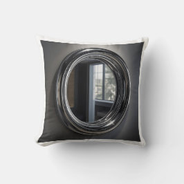 Cojín Decorativo Tubular Chrome Mirror Reflection Art