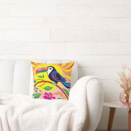 Cojín Decorativo Tucán Tropical