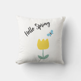 Cojín Decorativo tulip flowers butterfly