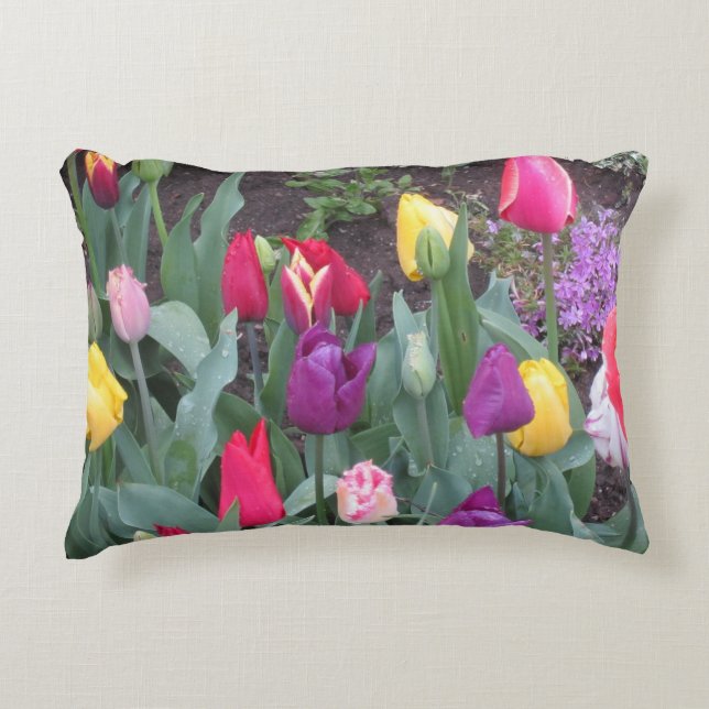 Cojín Decorativo Tulip Garden Accent Pillow (Anverso)