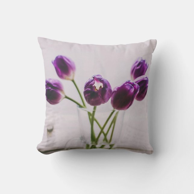Cojín decorativo Tulip púrpura (Anverso)
