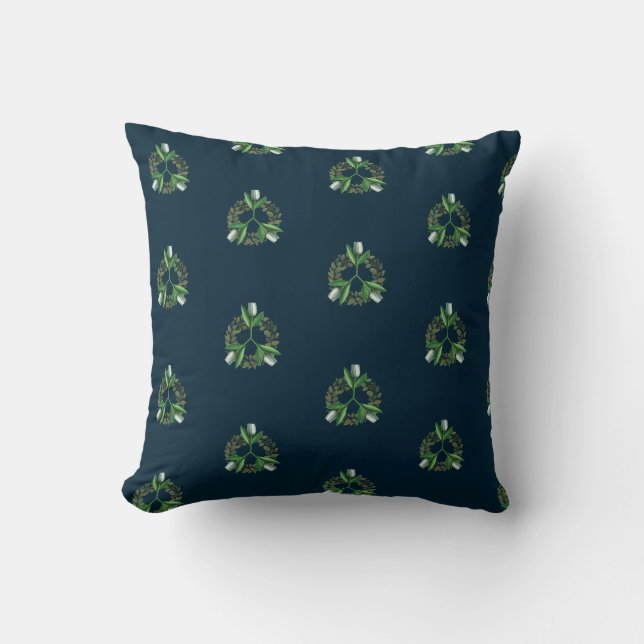 Cojín Decorativo Tulip verde (Anverso)