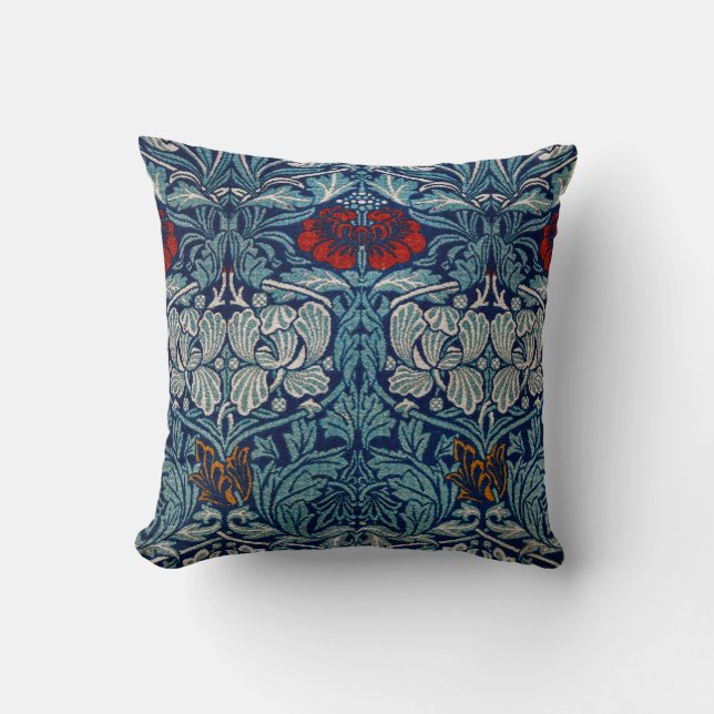 Cojín Decorativo Tulip y Rosa, William Morris (Anverso)