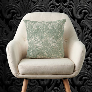 Cojín Decorativo Tulipán de William Morris, Arte floral vintage