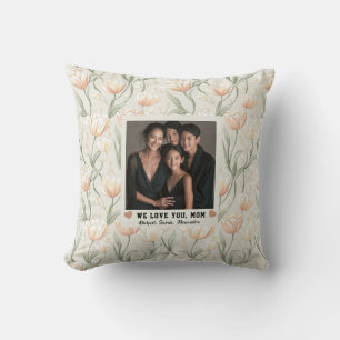 Cojín Decorativo Tulipán Floral Mamá Grande Abuela Sofá Foto