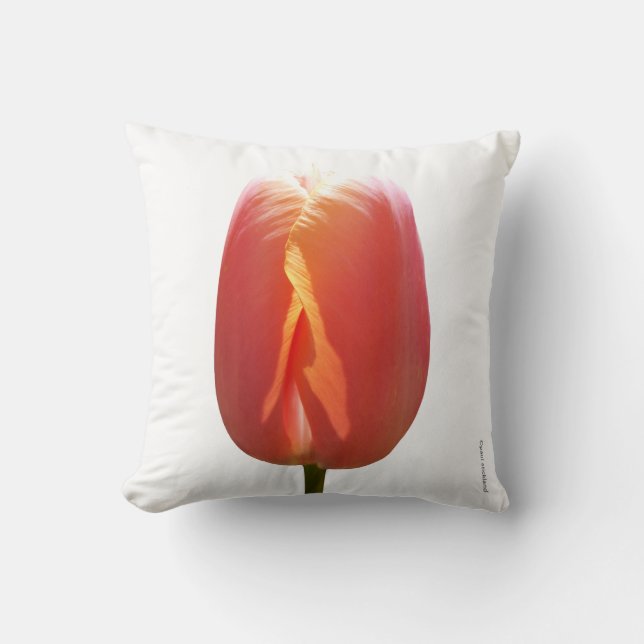 Cojín Decorativo Tulipán rojo (Anverso)