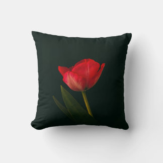 Cojín Decorativo Tulipán rojo único