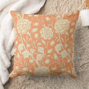 Cojín Decorativo Tulipán Silvestre Naranja Arte Floral de William M