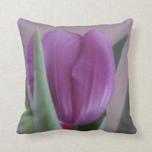 Cojín Decorativo Tulipán violeta solitario