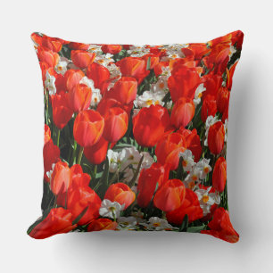 Cojín Decorativo tulipanes de bonito y daffodias