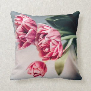 Cojín Decorativo Tulipanes en un florero