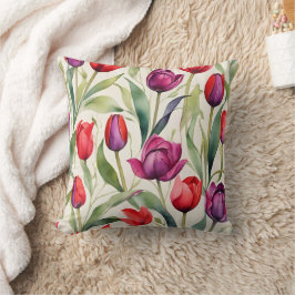 Cojín Decorativo Tulipanes minimalistas