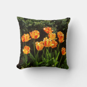 Cojín Decorativo Tulipanes naranja/Amarillo