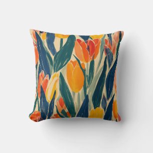 Cojín Decorativo Tulipanes Resplandor de Primavera