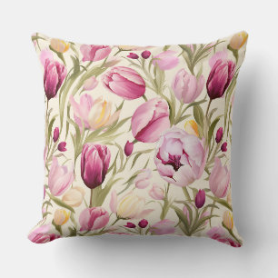 Cojín Decorativo Tulipanes rosados