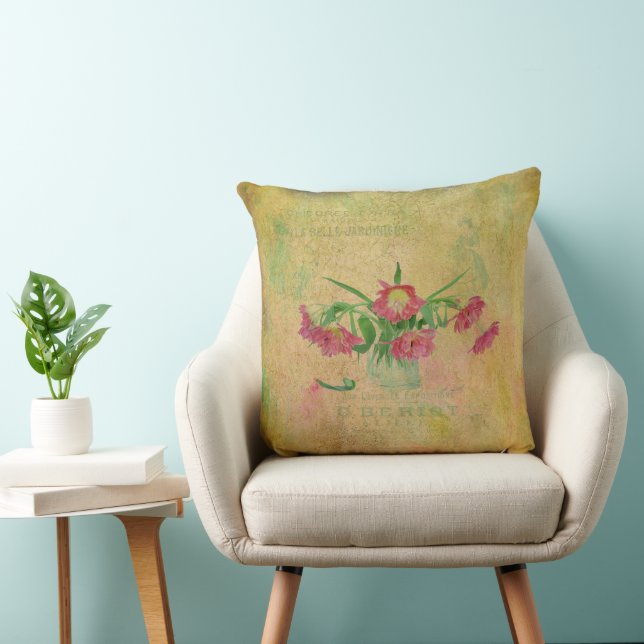 Cojín Decorativo Tulipanes Vintage (Silla)