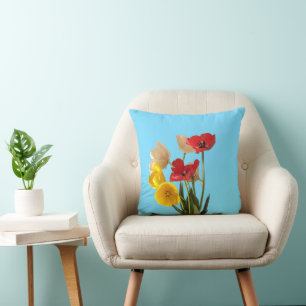 Cojín decorativo Tulips de corte multicolor