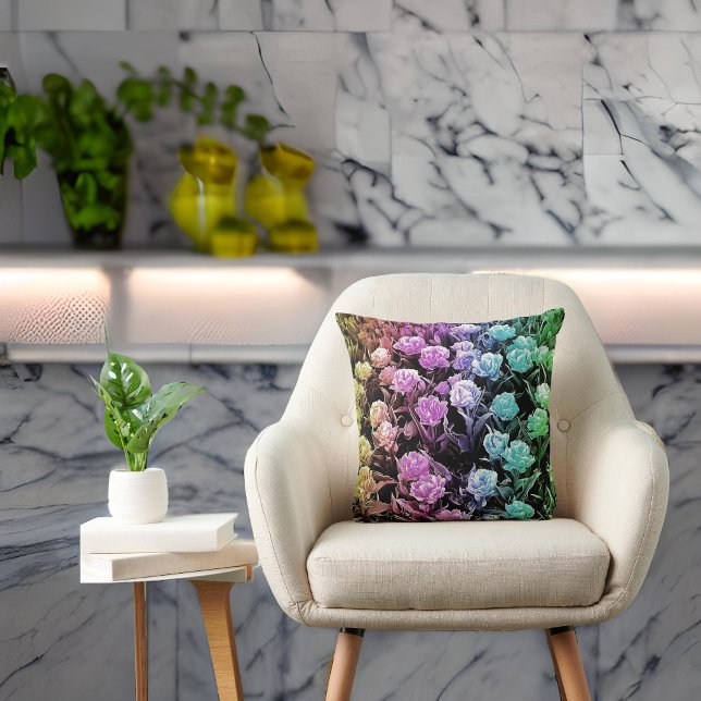 Cojín Decorativo Tulips de Pastel Arcoiris (Subido por el creador)