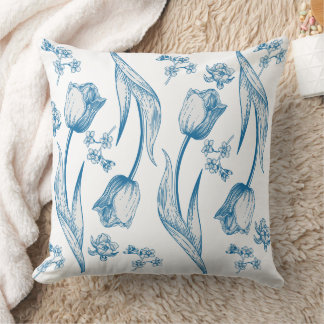 Cojín Decorativo Tulips Throw Pillow
