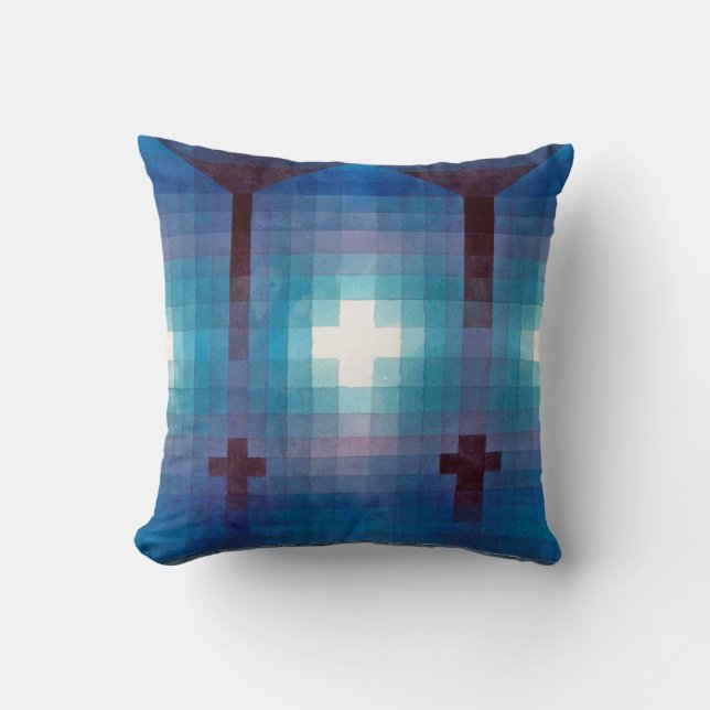 Cojín Decorativo Tumba en tres, Klee (Anverso)