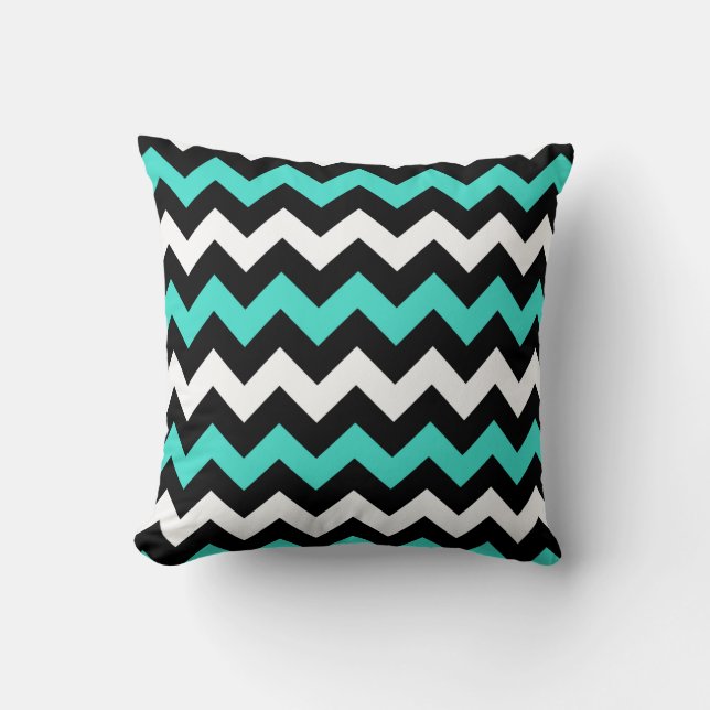 Cojín Decorativo Turbante Blanco Zigzag (Anverso)