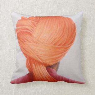 Cojín Decorativo Turbante del azafrán