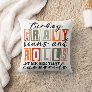 Cojín Decorativo Turco Gravy Beans And Rolls Casserole Funny