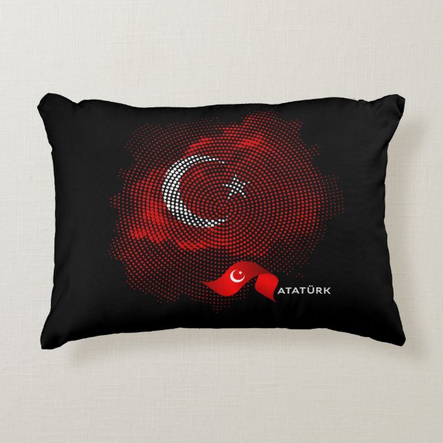 Cojín Decorativo Turkey flag (Anverso)